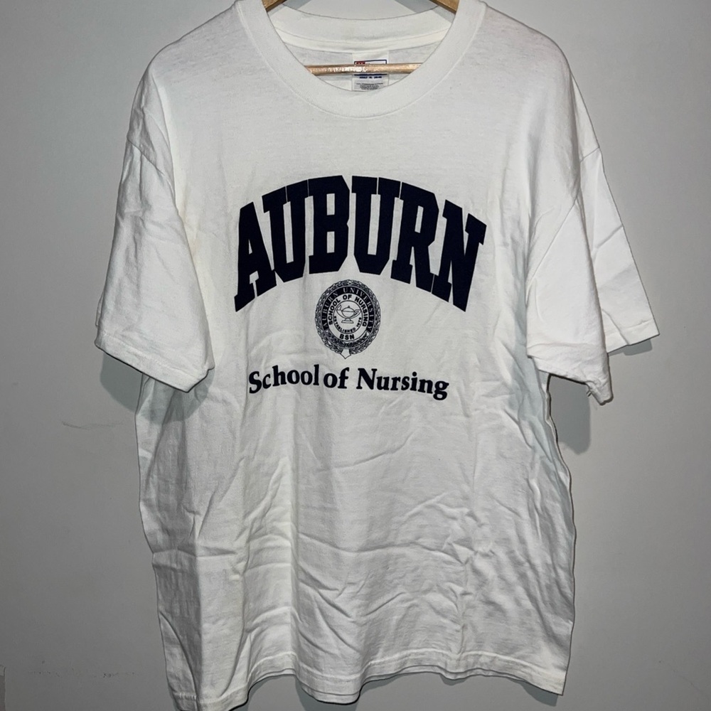 Vintage Auburn University school of nursing single stitched tshirt